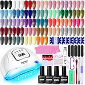 JODSONE Gel Nail Polish Kit with U V Light 32 Colors Gel